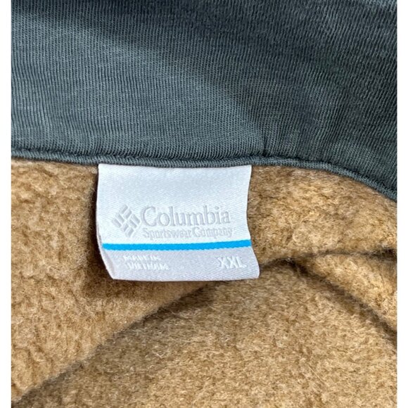 Columbia Tan 1/4 Zip Fleece Pullover Sweatshirt XXL NWOT - Picture 4 of 6
